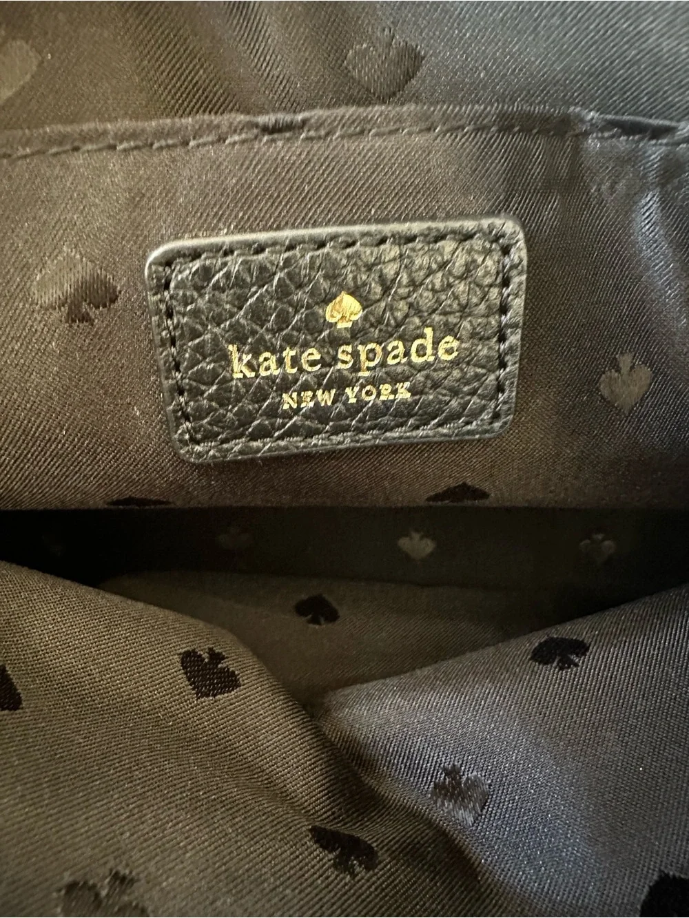 Kate Spade Southport Avenue Hanna Black Pebbled Leather Crossbody Shoulder Bag